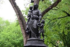 06-2 James Fountain Sculpted by Adolf Donndorf1881 Is A Temperance Fountain With Charity Who Empties Her Jug Of Water Aided by a Child In Union Square Park New York City